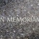 In Memoriam etched in granite